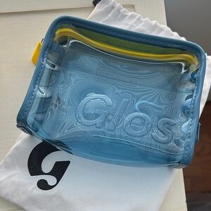 GLOSSIER MINI CLEAR BEAUTY BAG LIMITED EDITION NWT